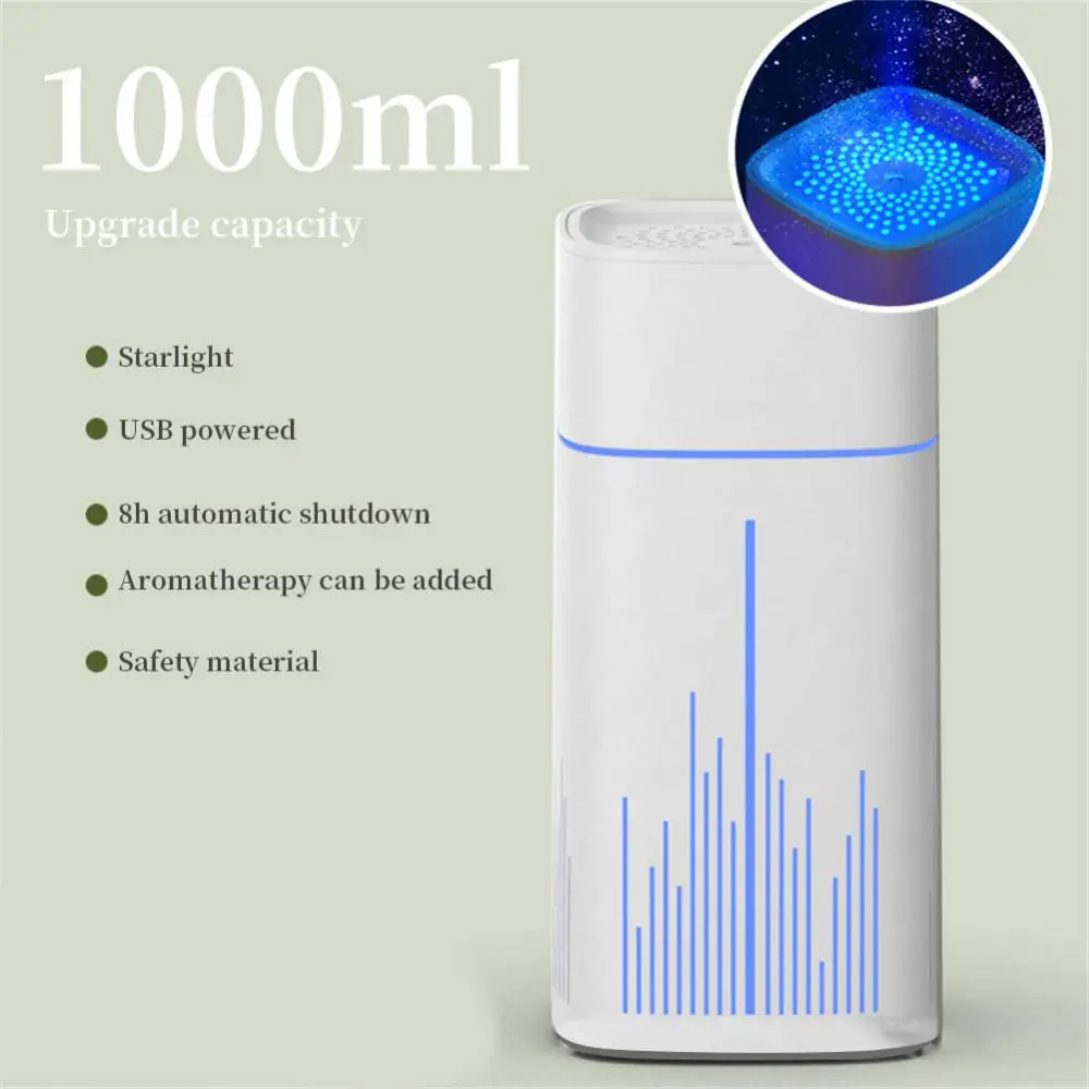 

1L Air Humidifier Essential Oil Diffuser With Coloful LED Night Lights Humidifiers Aromatherapy Diffuser Home Bedroom Decoration