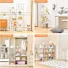 Purse Organizer for Closet,Clear Acrylic Display Case for Handbag Organizer, Purse Storage Box with Magnetic Door 2