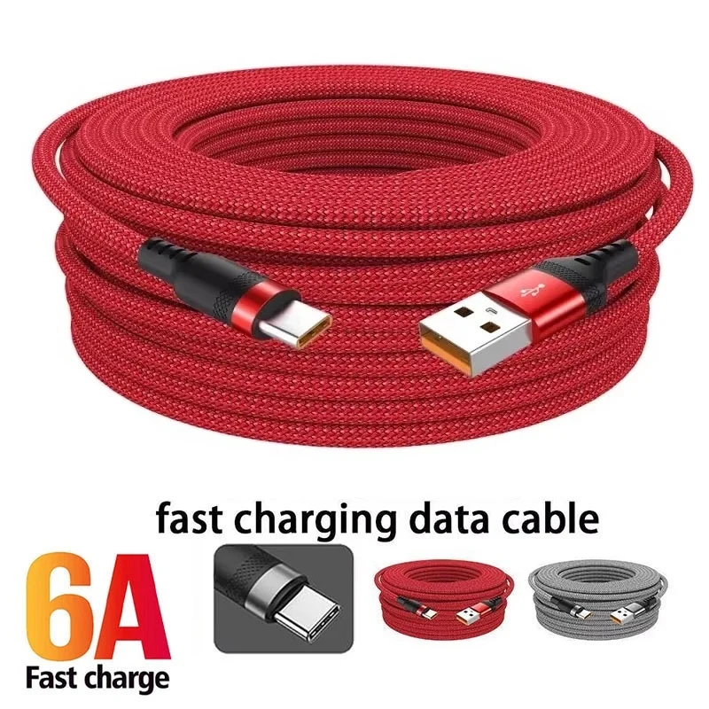 1m 1.5m 2m 3m 5m 8m 6A USB C타입 고속 충전 케이블, 아이폰, 화웨이..