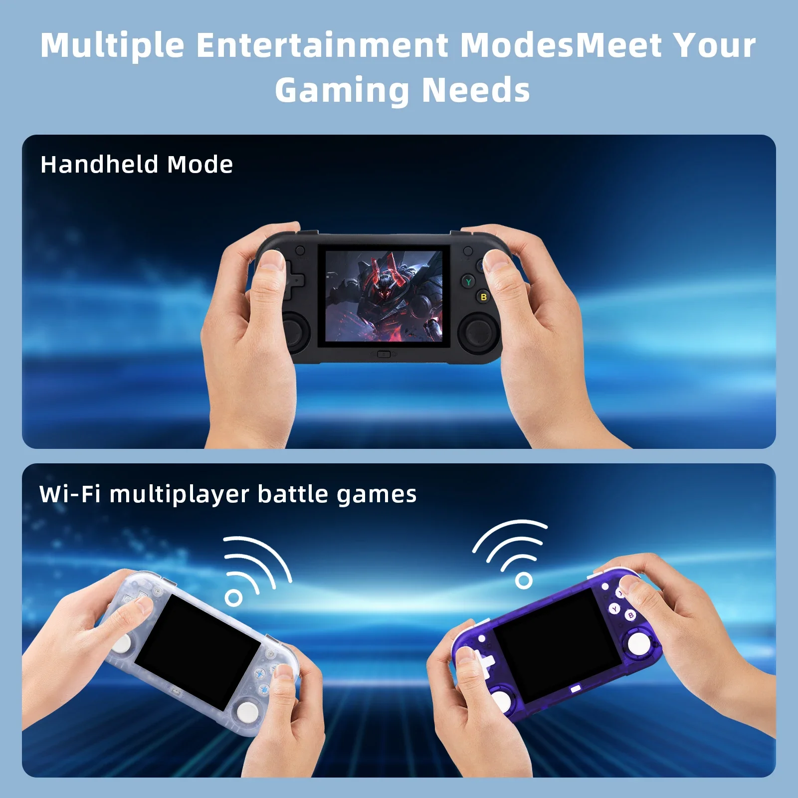 Ampown Mini Zero 28 Dual OS Retro Handheld Emulator 2.8″ OCA IPS — vue 5