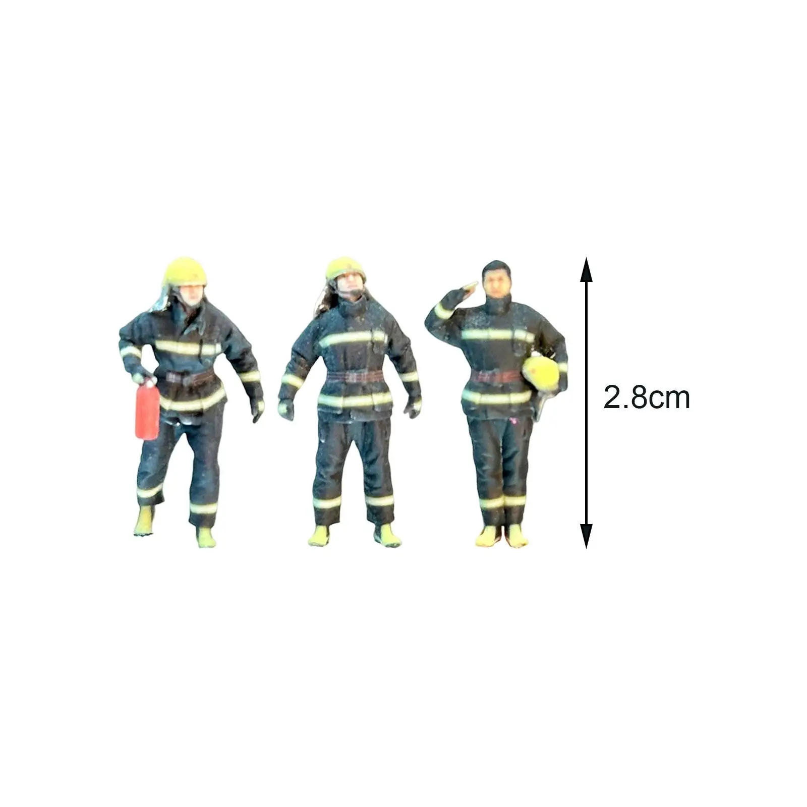 Figurines Miniatures 1/64 Pour Diorama - Personnages Et éléments Urbains, Résine, 2.8-3cm