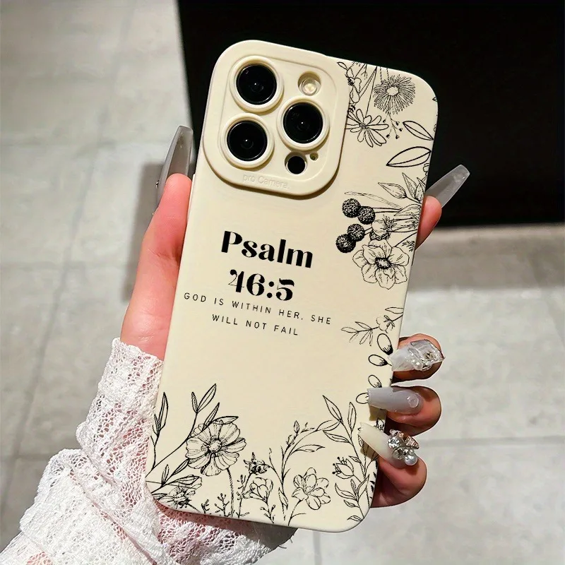 Angel Eye Phone Case with Bible Floral Design – Perfect Gift Option