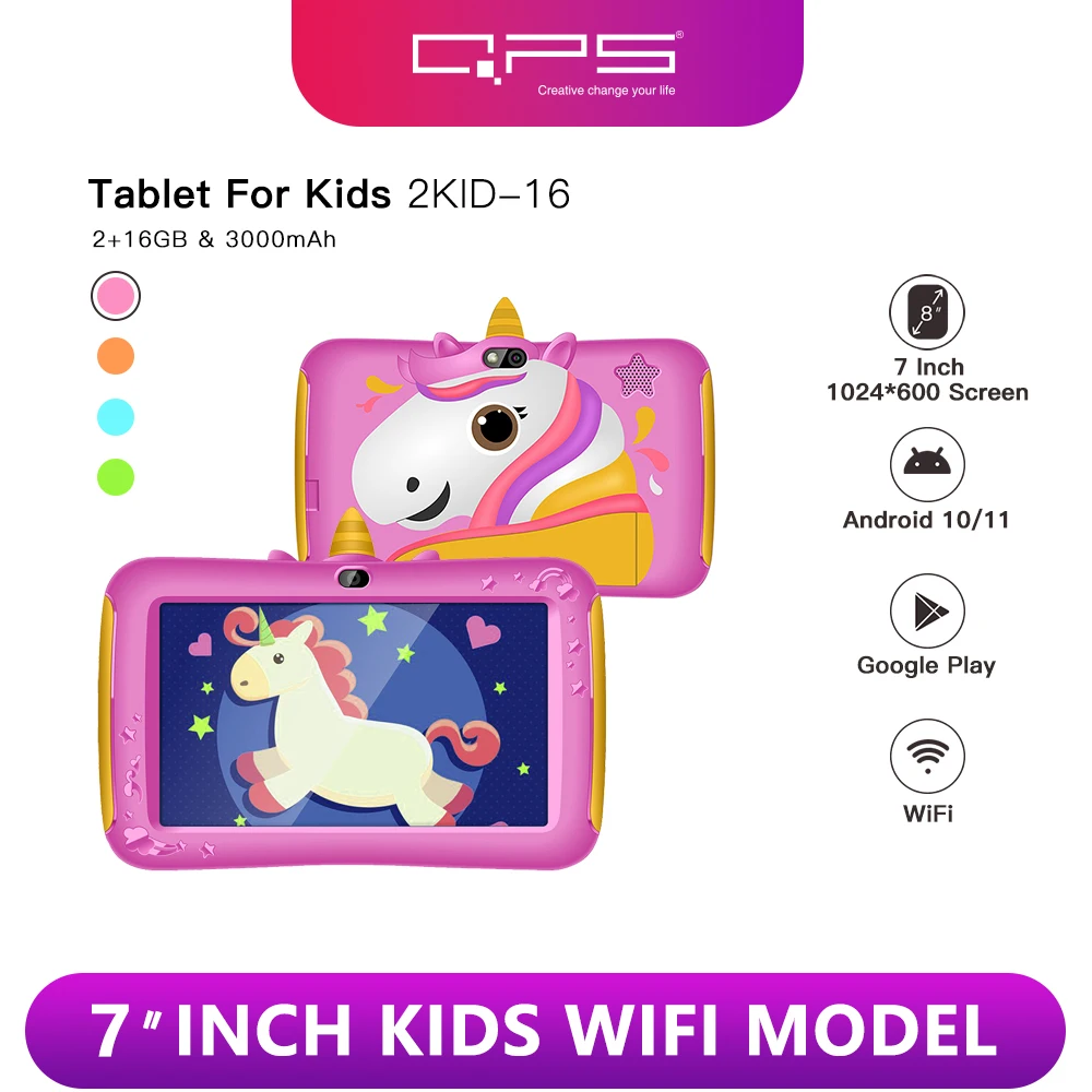 Tablet Para Niños 7 Pulgadas 3d Bt Wifi 16gb Rom Android 10 TANIX