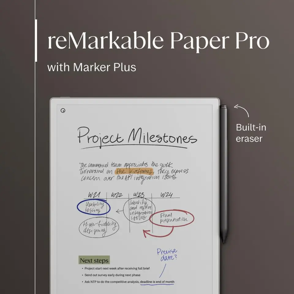 reMarkable Paper Pro Kit Includes 11.8-inch remarkable paper and