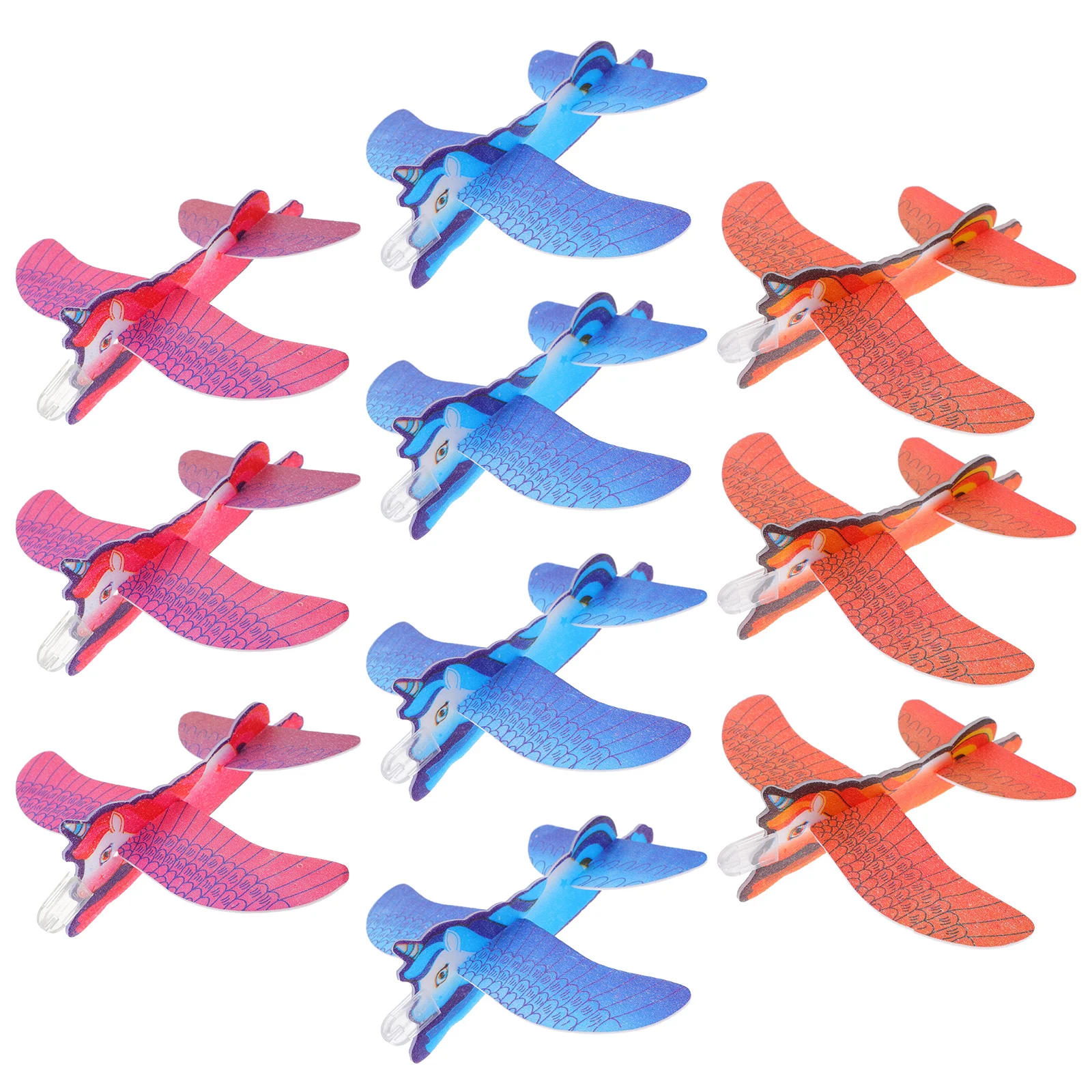 

10 Pcs Unicorn Plane Hanging Airplane Molds Toy Foams Airplanes for Kids Model