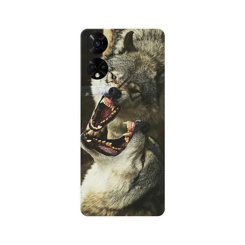 Cartoon Design Shockproof TPU Silicone Bumper Case - Soft Back Cover