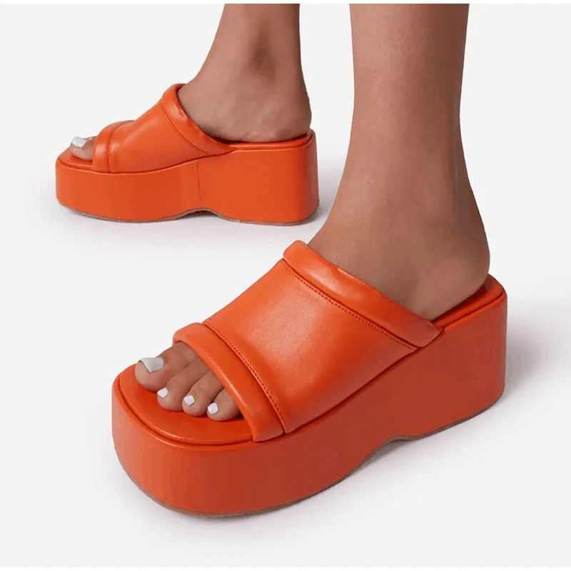 open toe platform sandals