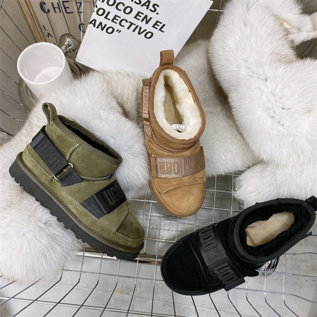

Autumn and winter fur integrated women's snow boots, women's casual shoes, warm women's boots
