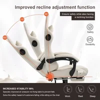 Computer Chair with Footrest and Bluetooth Speakers, High Back Ergonomic Gaming Chair, Reclining Gaming Chair 6