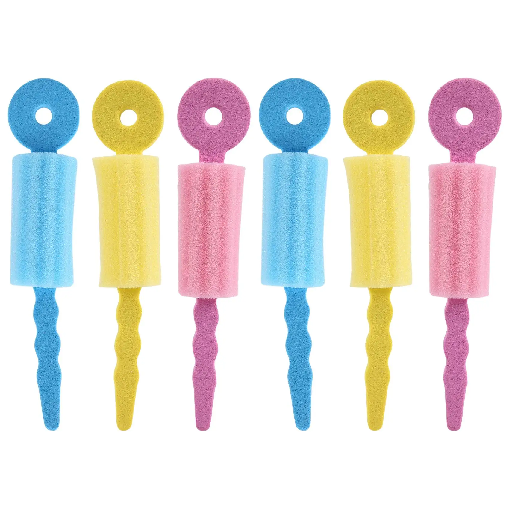 

6 PCS Hair Care Foam Rollers Sponge Soft Hair Curler Hair Styling Hair Roll Rollers DIY Tools for Women