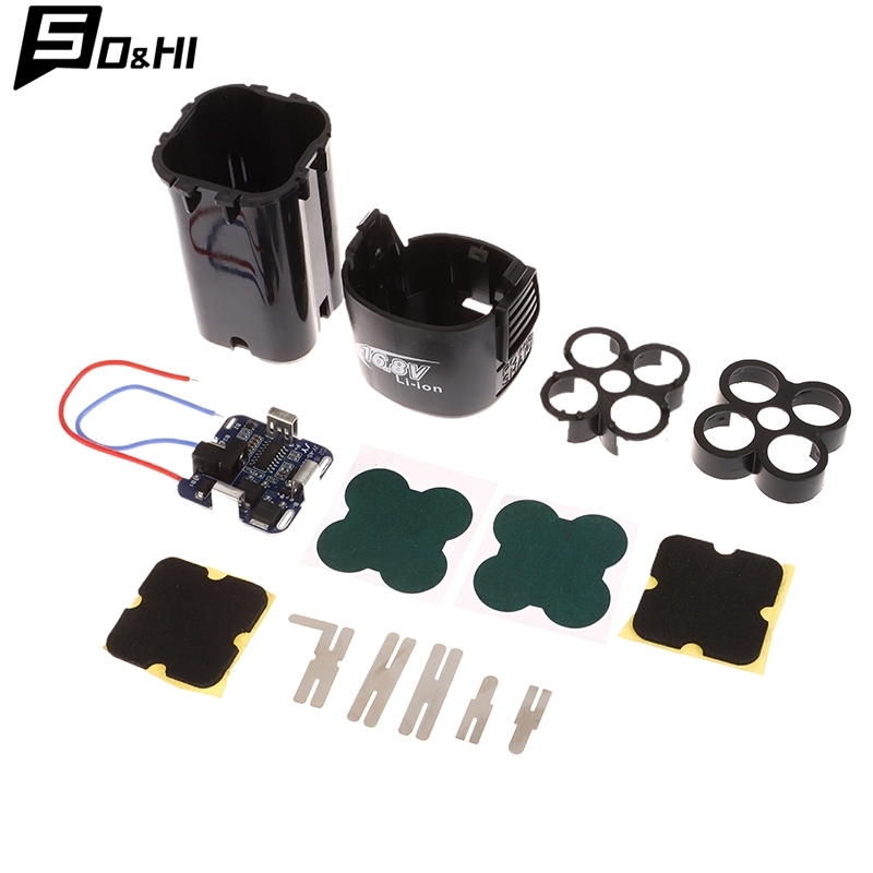 4S BMS 18650 Lithium Battery Storage Box 16.8V BMS PCBA For Electric Tool With Holder Nickel Capacity Label Without Battery