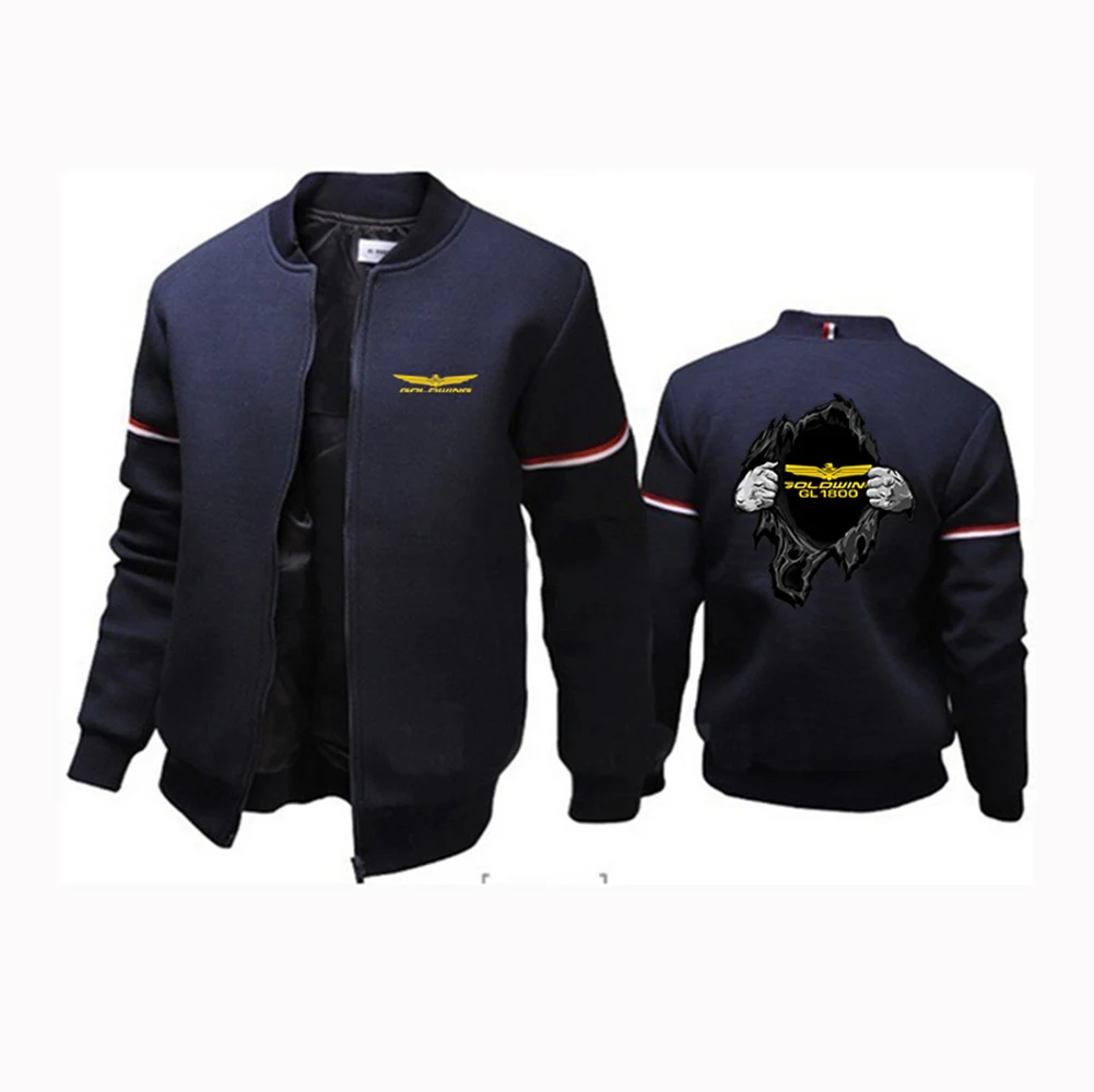2023 Golden Wing GL 1800 Motocycles Autumn Printed Round Neck Conventional Long Sleeve Men's New Fashion Flying Jacket Top