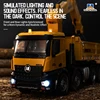 Huina New Product 1538 Remote Control Dump Truck 2.4G Remote Control 26 CH 1/14 Full-Scale Dump Truck Grab Wood Rc Model Dump 3