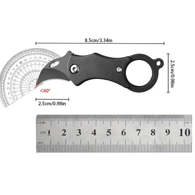 Outdoor Pocket Knife Portable EDC Key Knife  Paw Knife Case Opener Knife Necklace Carry-on Portable Mini Pocket Knife 6