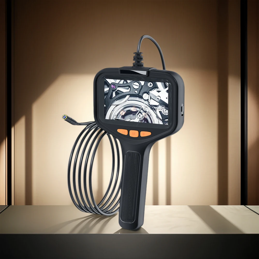 스크린이 있는 단일 산업용 내시경 카메라 휴대용 자동차 테스터 조절 가능한 라이트 파이프 하수구 카메라 실린더 배수관용