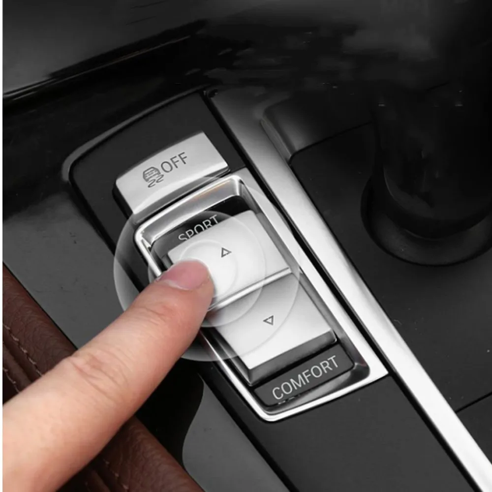 BMW 5 6 7 시리즈 X3 X4 F10 F07 F13 F01 F15 F16 F25 F26용 자동차 핸드브레이크 기어 변속 패널 측면 스위치 P 버튼 커버 트림 데칼