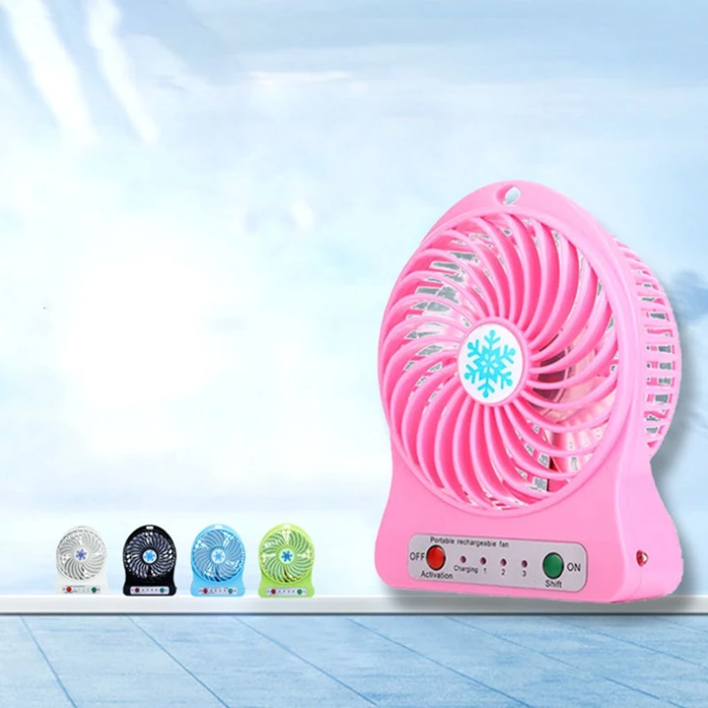 Portable Rechargeable Mini Fan Air Cooler Mini Desk Fan USB Cooling Rechargeable Handheld Fans Green HOT