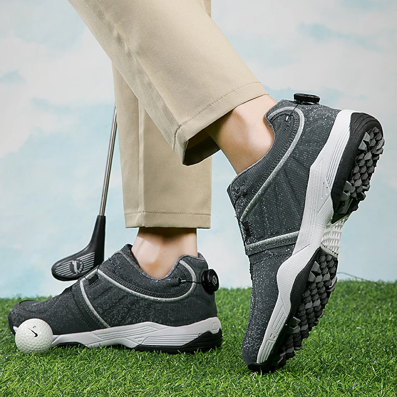 New Golf Shoes Men Golf Sneakers Women Spikeless Sports Shoes Walking outdoor sport Golfing Footwear Anti-side Slip Waterproof