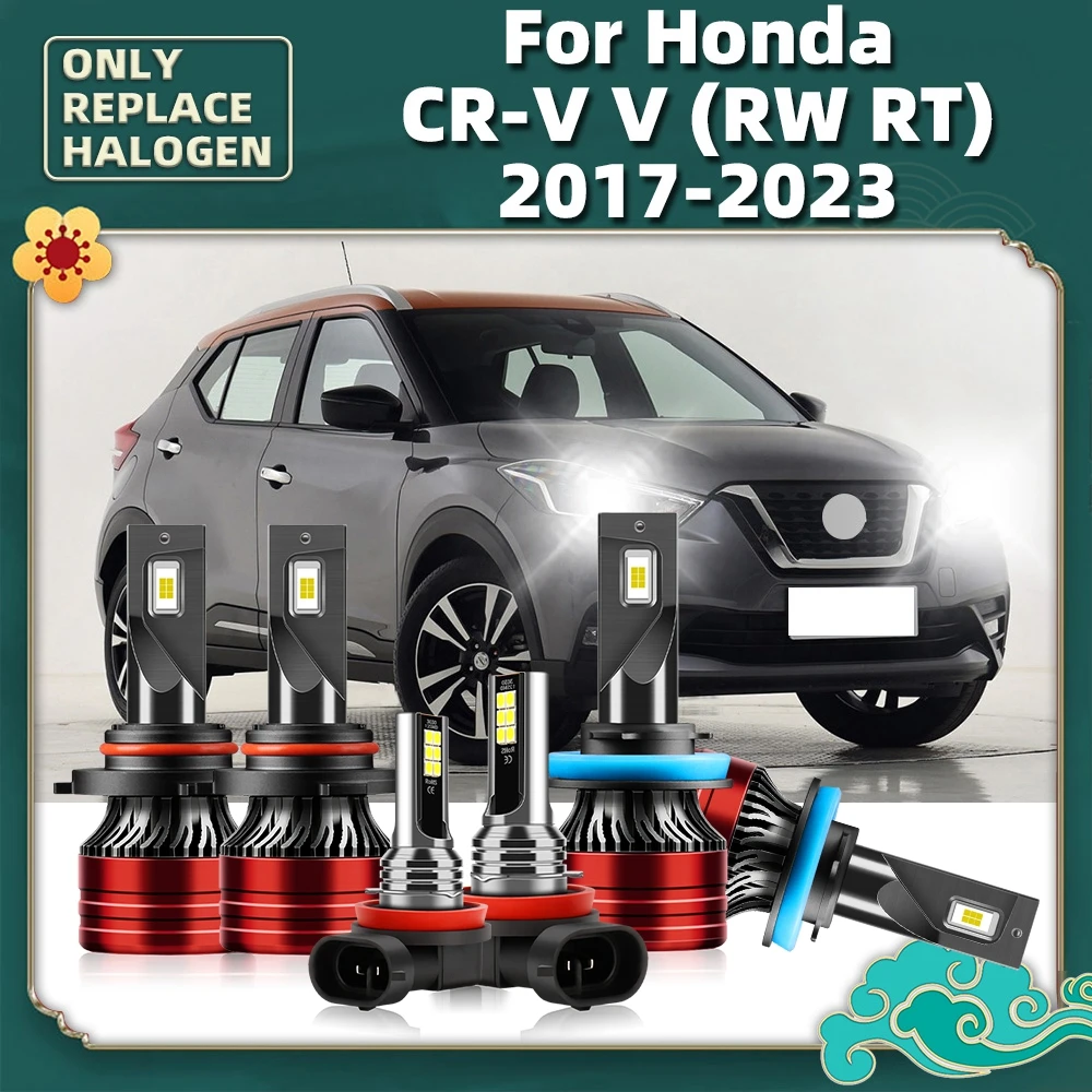 

Led Lamps CSP Powerful Bulbs Car Headlight 120W 16000LM High Low Kit For Honda CR-V V (RW RT) 2023 2022 2021 2020 2019 2018 2017