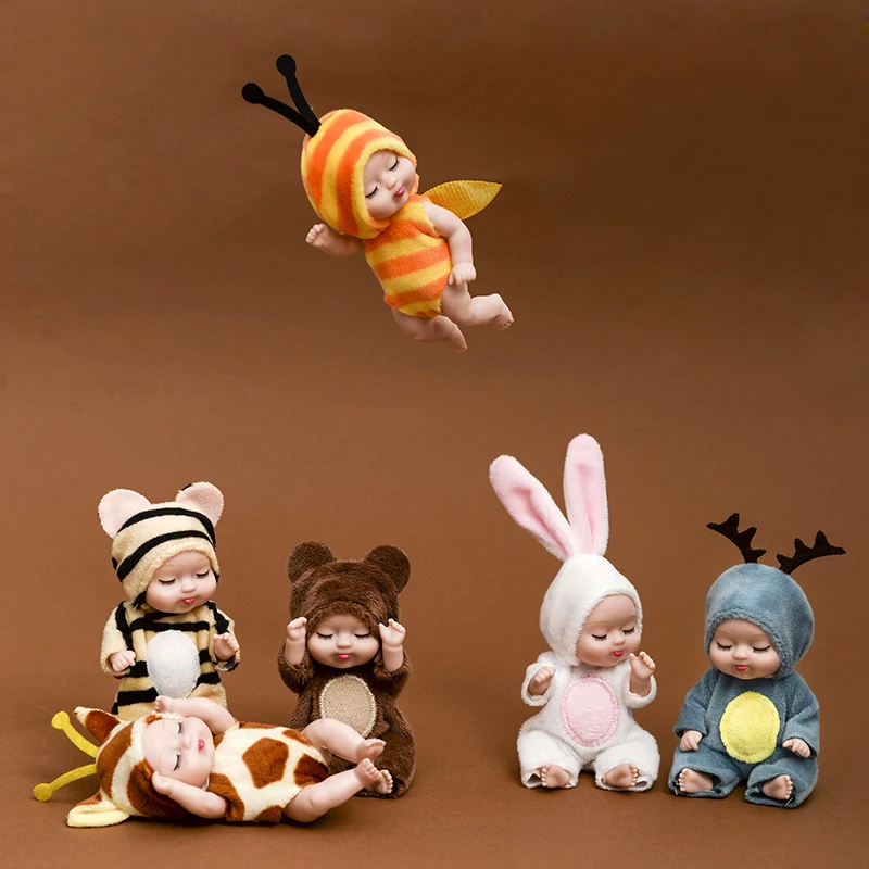 Mini Poupées Bébés Animaux Adorables - Collection Kawaii