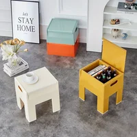 Household Small Stool, Modern and Simple Low Stool, Home Storage, Shoe Changing Stool, Sedentary Small Chair 1