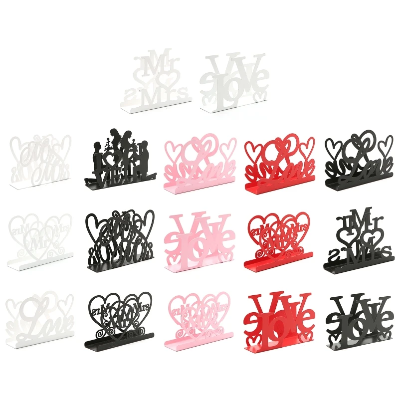 

Heart Shaped 3D Tissue Holder Napkin Clamp Dispenser Stand Hollow Ornament New Dropship