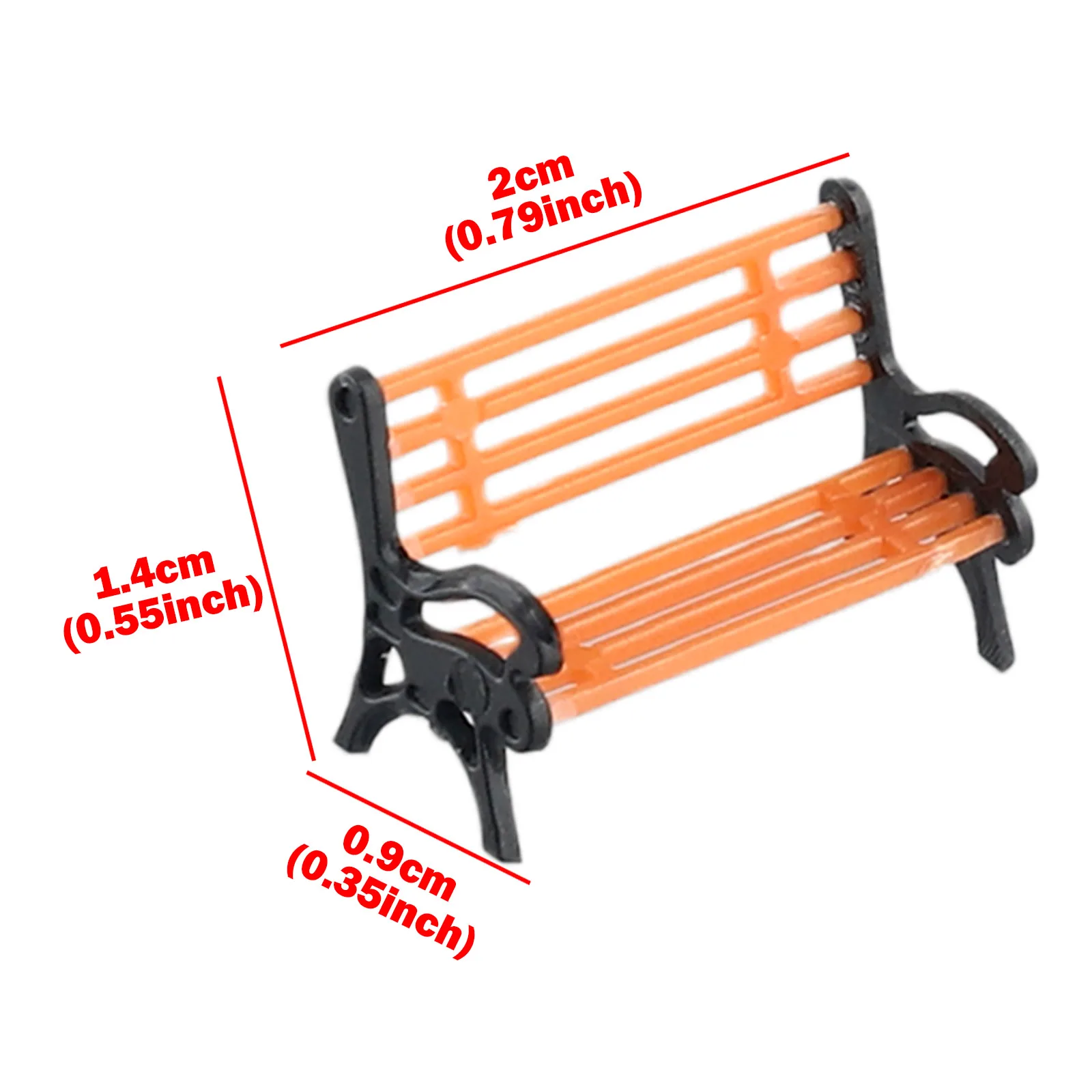 Model Tools Train Railway Scenic Layout Model Building Parts 10pcs Model Train HO TT Scale 1:87 Bench Chair Settee Street Park Layout