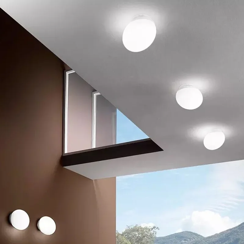 Italian Designer Ceiling Lamp Glass Wall Sconce Light