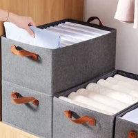 Non Woven Fabric Storage Box T-Shirt Sweater Underwear Foldable Storage Cabinet Drawer Organizer Kid Toy Storage Baskets 1