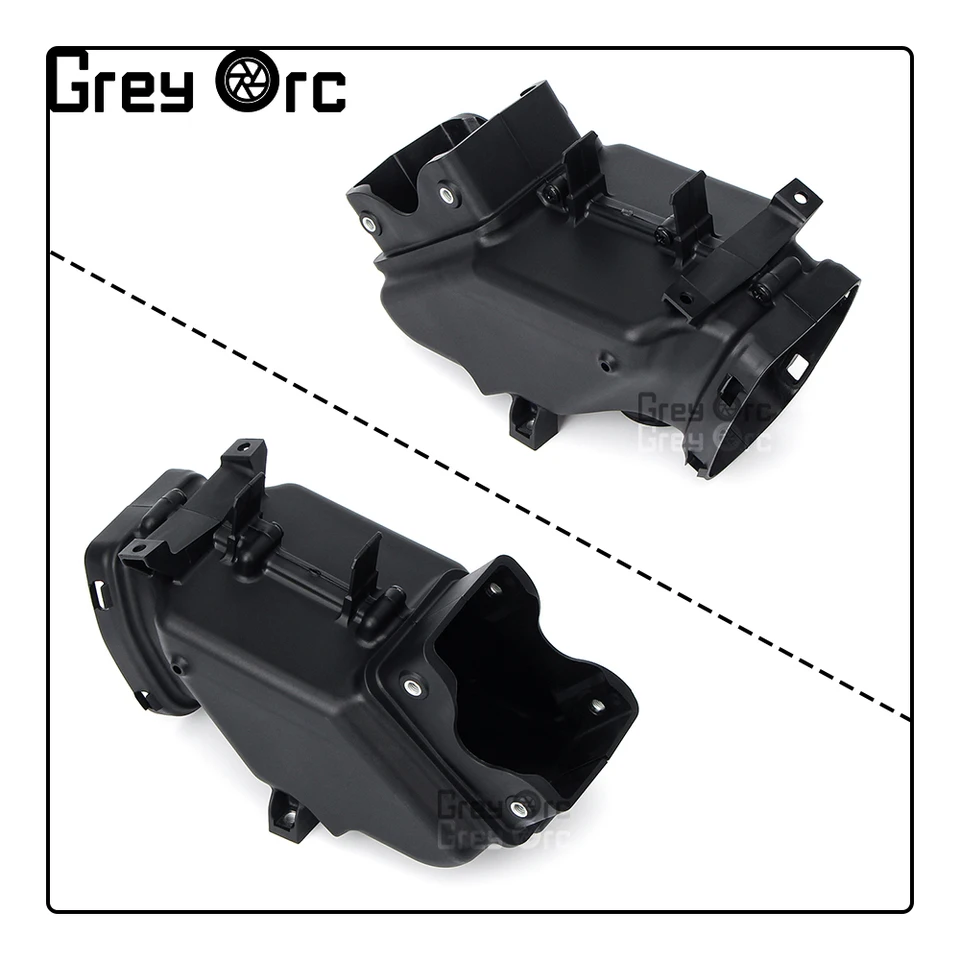 Ram Air Intake Tube Duct Cover Fairing ABS Plastic With Headlight