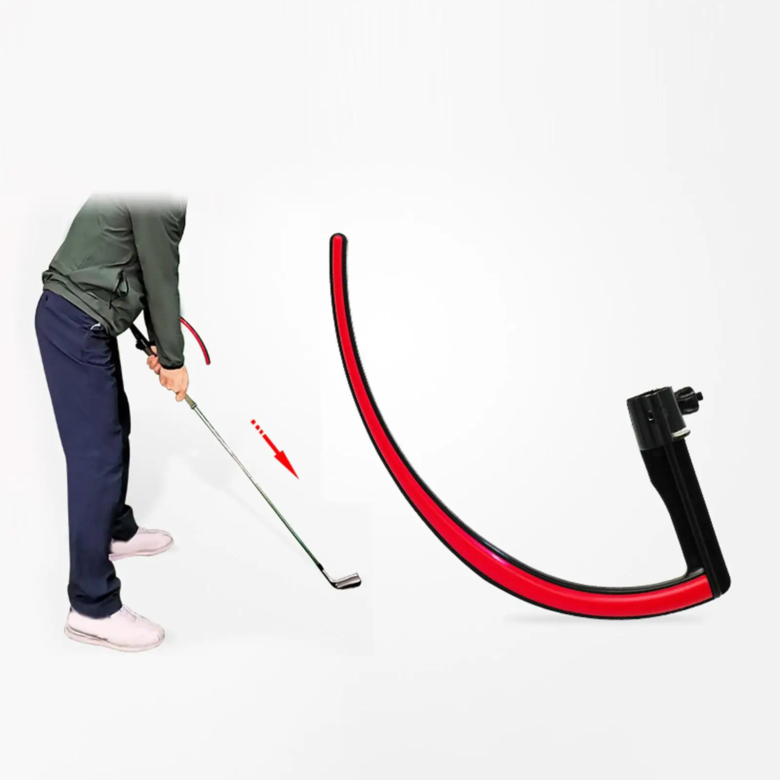 Golf Swing Training Wrist Arm Control with Awareness for Indoor Golf Equipment Beginners Golf Training Correction Adjustable