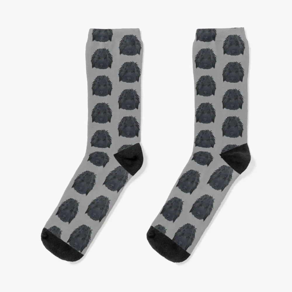 Black Labradoodle Socks new year football Toe sports Women Socks Men's
