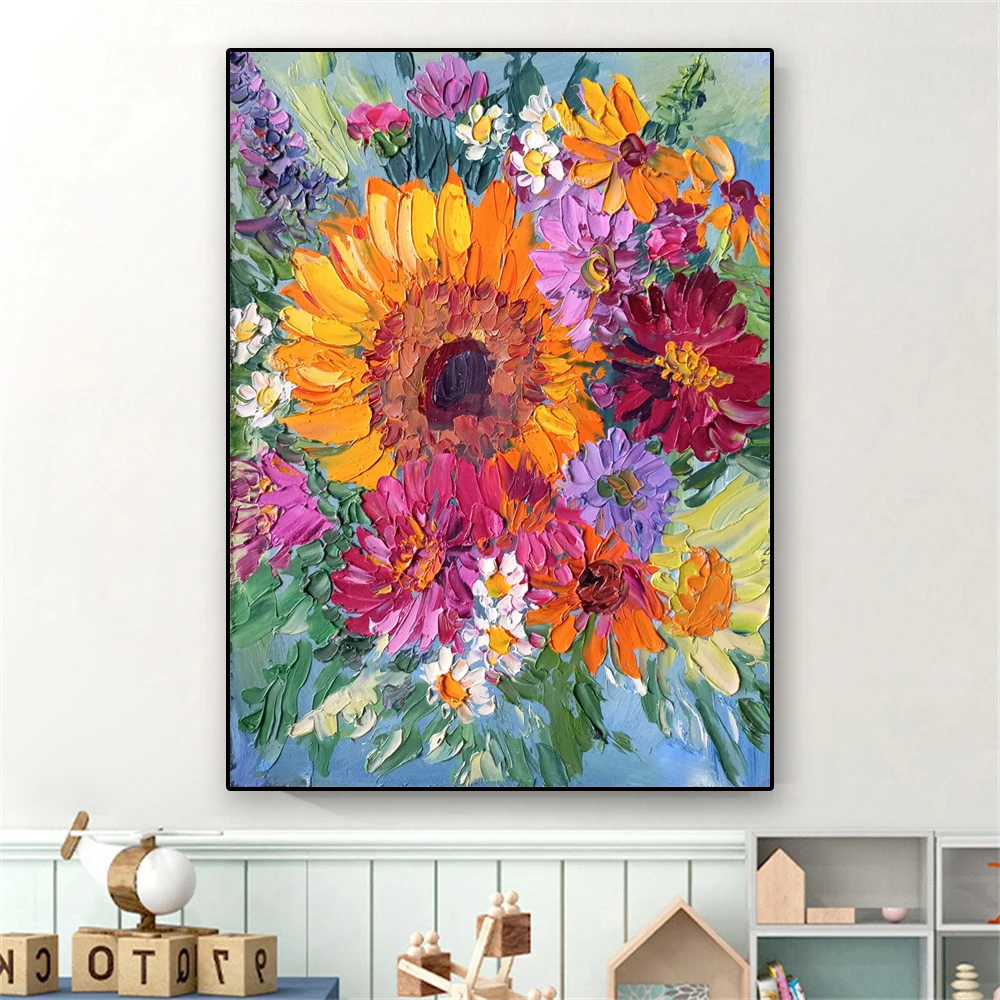 Decoração com Lírios: Pintura de Flores para Arte de Parede, image size:1000x1000