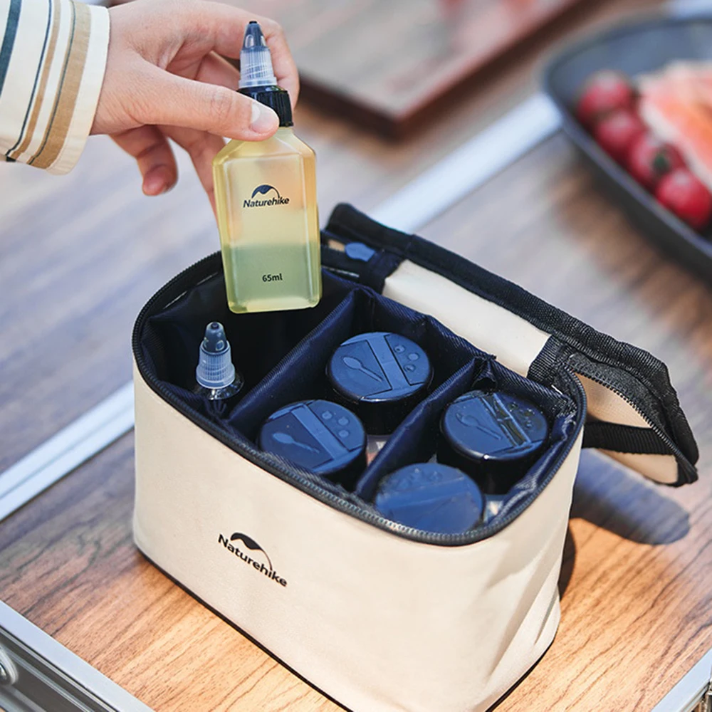 Seasoning Jar Seasoning Container Portable Spice Bottle Cookware Set Liquid Powder BBQ Picnic Storage Can