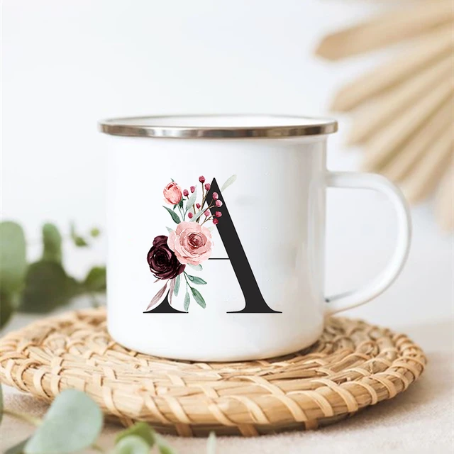 Vintage Cups Letter, Vintage Coffee Cups, Coffee Mugs Vintage