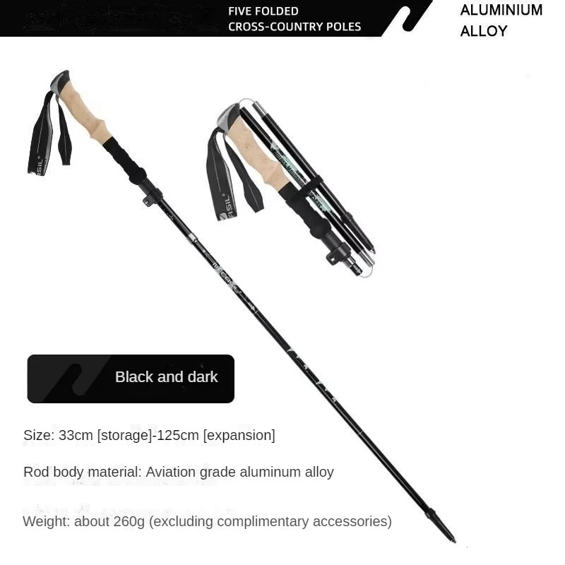 Aluminum Multifunctional Telescopic Trekking Pole - Durable For Hiking, Trekking, Camping, Fishing, And Outdoor Activities 3