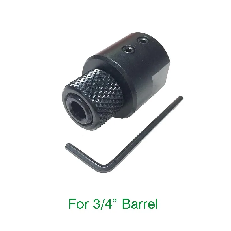 Barrel End Threaded Adapter For 3/4" (0.750") Diameter Nonthreaded