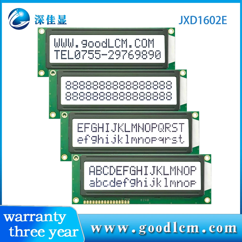 1602Lcd display16x2 lcd module 16X02Large character LCD i2c Splc780d controller FSTN black characters 5V or 3V