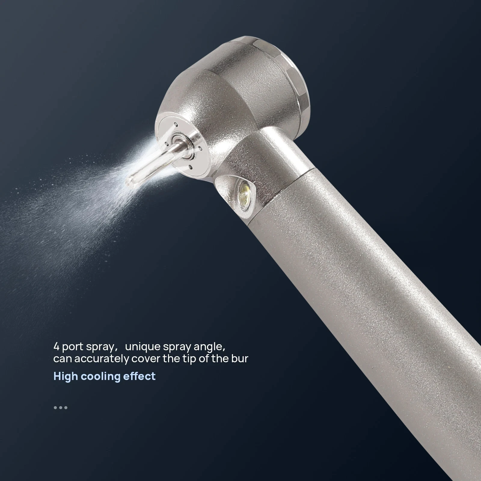 N-S-K Style Dental Fiber Optic LED E-generator Handpiece Big/Standard Head 4 Spray 4 Hole Push Button for block tooth operation