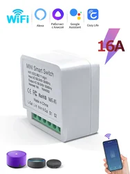 Smart WiFi Switch for Voice-Controlled LED Lighting Automation (16A)