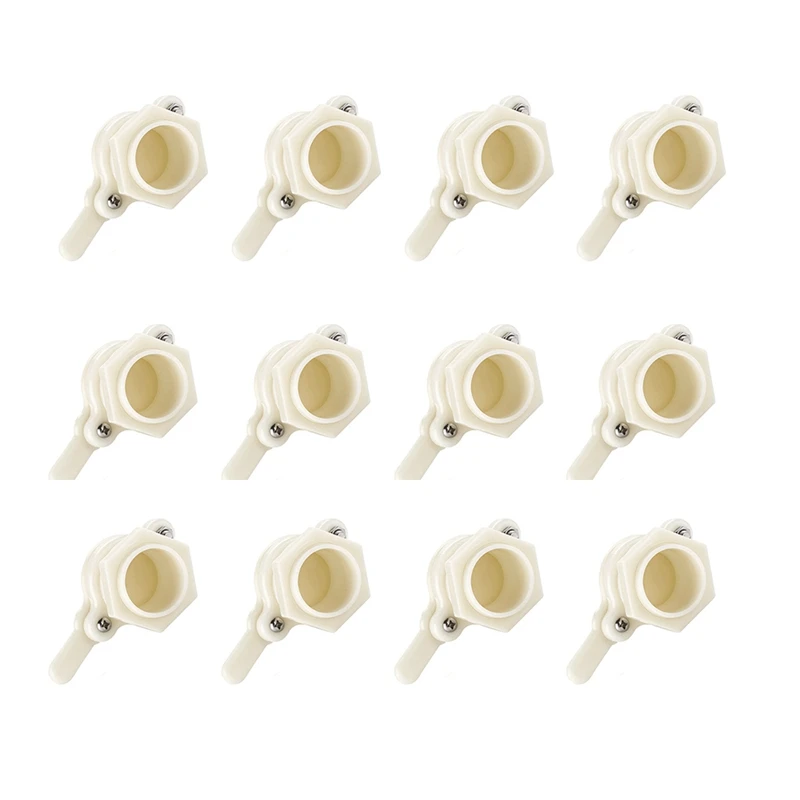 

12 Pcs Nylon Heavy Duty Honey Gate Valve With Wing Nut Bee Hive Tool Use On Pails And Some Extractors