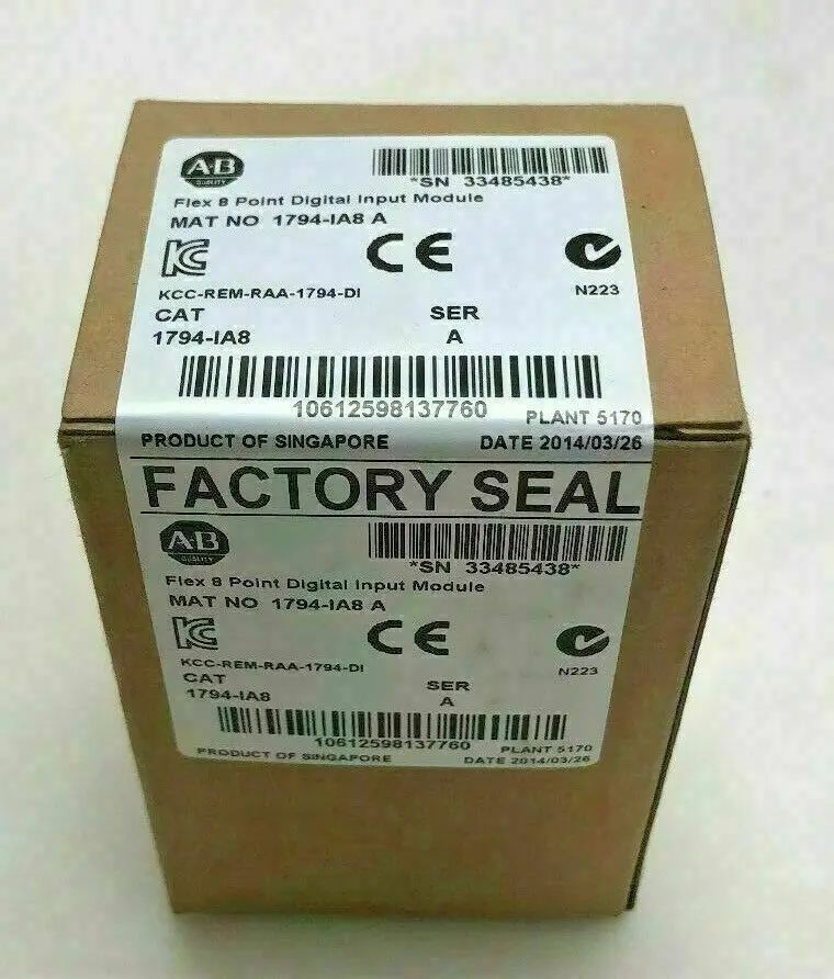

New Factory Sealed 1794-IA8 SER A Flex 8 Point Digital Input Module 1794IA8