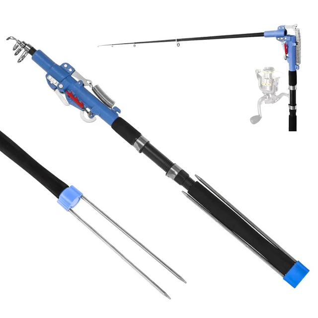 2.1m/2.4m/2.7m/3.0m Adjustable Automatic Fishing Rod Sea River Lake Pool  Telescopic Rod Pole With Bank Stick - Fishing Rods - AliExpress