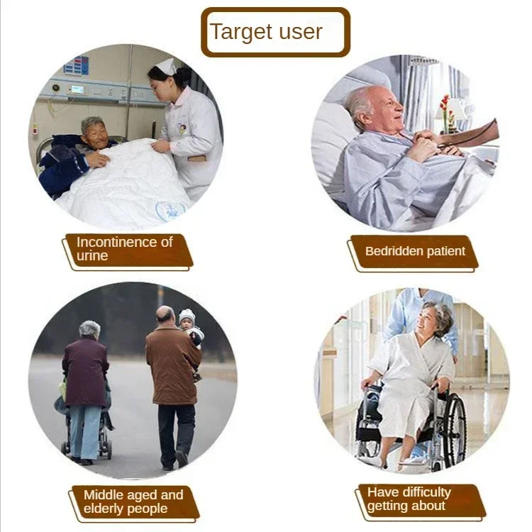 Waterproof Diaper Pants for The Elderly Leak-proof Long Pants Washable Cotton Adult Urine Pads Paralyzed Bedridden Men Women reusable diapers disposable adult diapers incontinence bed pad