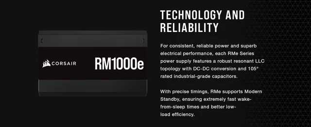 Alimentatore Corsair RM1000e 2023 - 1000W 80 Plus Gold | Modulare ATX 3.0 PCIe 5.0 | Silenzioso