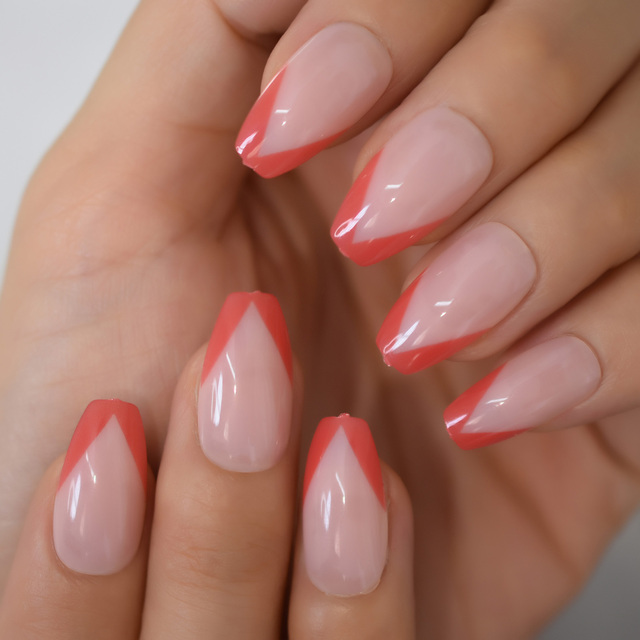 Press On Nails With Designs Nude Blue Rhinestone Fake Artificial Nails Short Coffin Square False Nail Tips Single Crystal