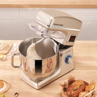 SUNATUR 10л миксер на подставке 2200 Вт тестомесильный планетарный дартс автоматический венчик электрический кухонный блендер с таймером взбиватель крема — изображение 3