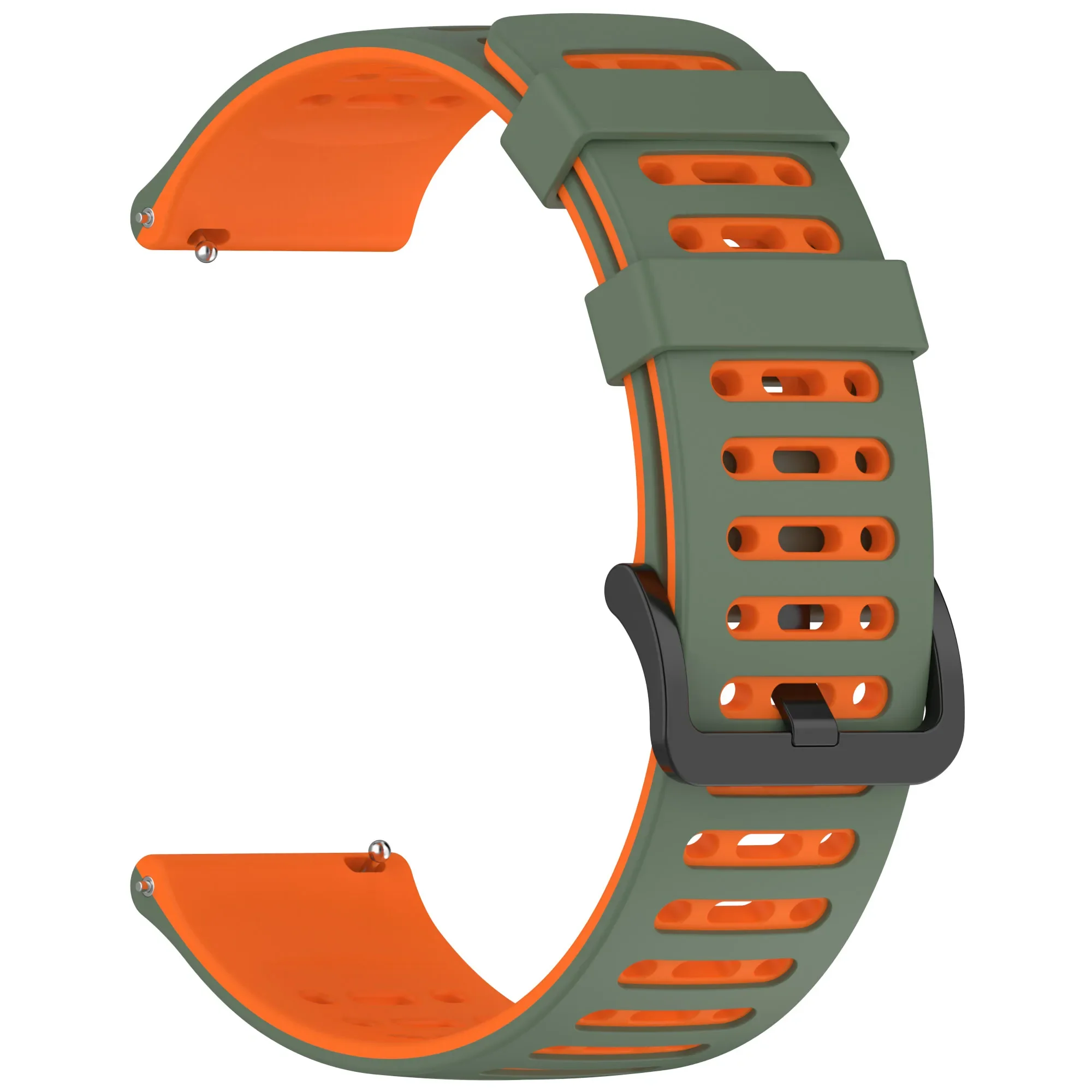 Breathable 22mm Silicone Sport Strap Wristband