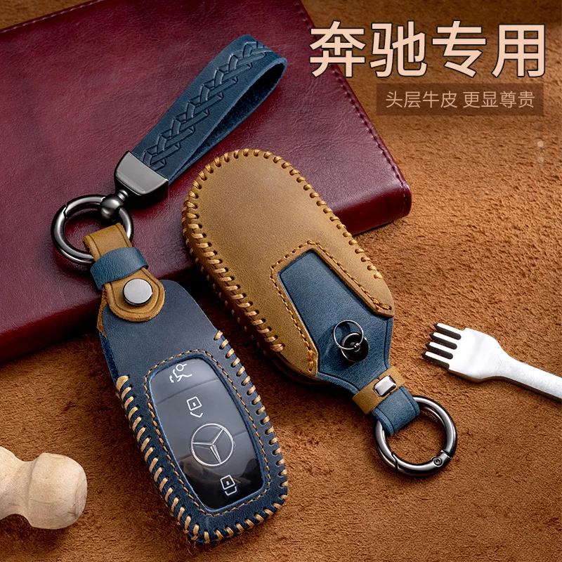 Custodia per chiave a distanza per auto in pelle per Benz 2017 classe E W213 E200 E260 E300 E320 2018 classe S GLS GLA accessori 8 Custodia per chiave a distanza per auto in pelle per Benz 2017 classe E W213 E200 E260 E300 E320 2018 classe S GLS GLA accessori - S569ffa31f97f4bdd891d216d8c6290c0q