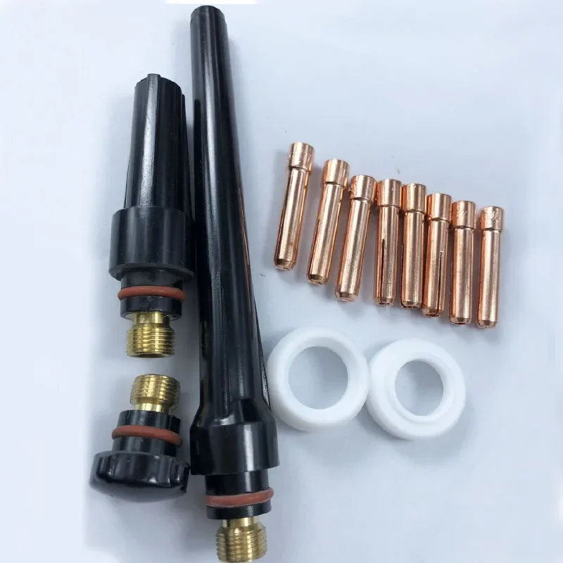 Welding Torch 49Pcs/55pcs TIG Welding Torch Stubby Gas Lens For WP17 WP18 WP26 TIG 10pcs Glass Cup Spares Kit Durable Practical Accessories